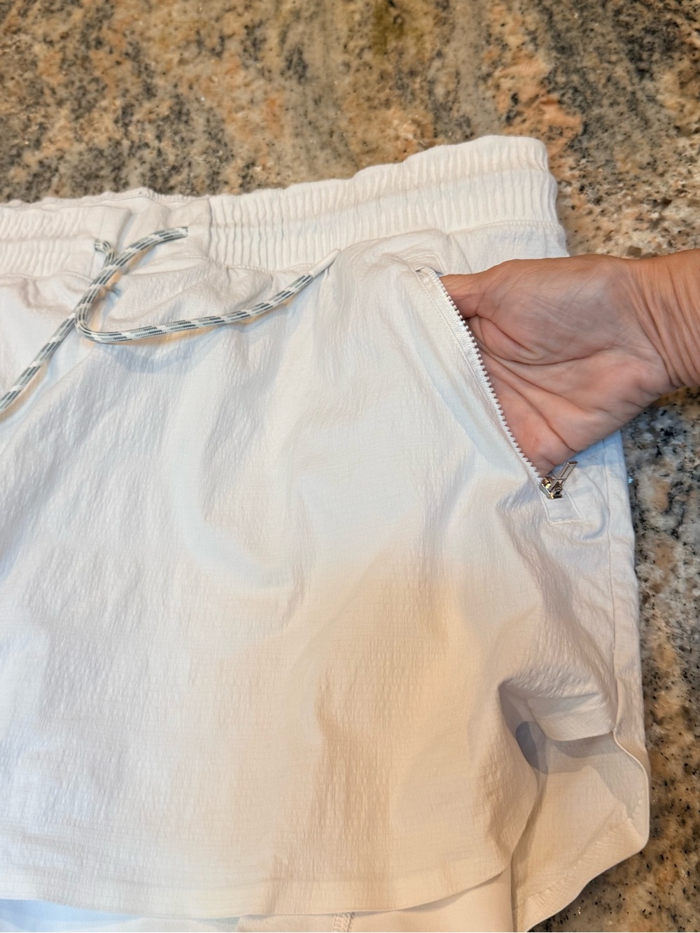 Athleta Trekkie Skort Size 14 White Drawstring Athletic Travel Tennis Golf Skort - Picture 7 of 12